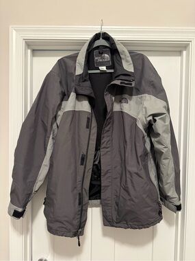 The North Face Black and Gray Outdoor Shell - Men's L